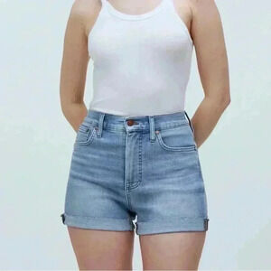 MADEWELL HIGH RISE DEMIN SHORTS SZ 32